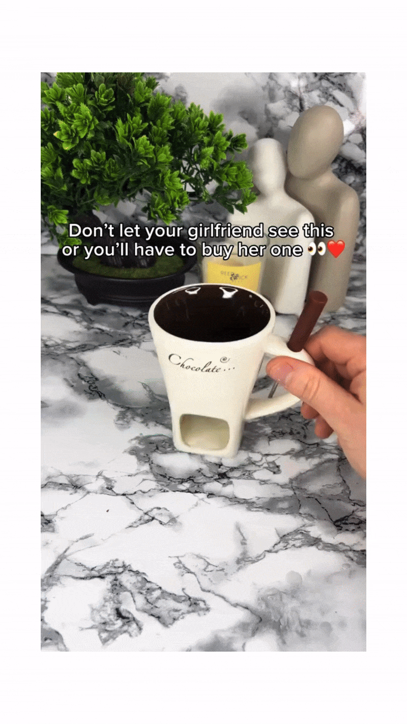 Fondue Mug Melting Cups Tea Light Melting Pot For Candy Chocolate