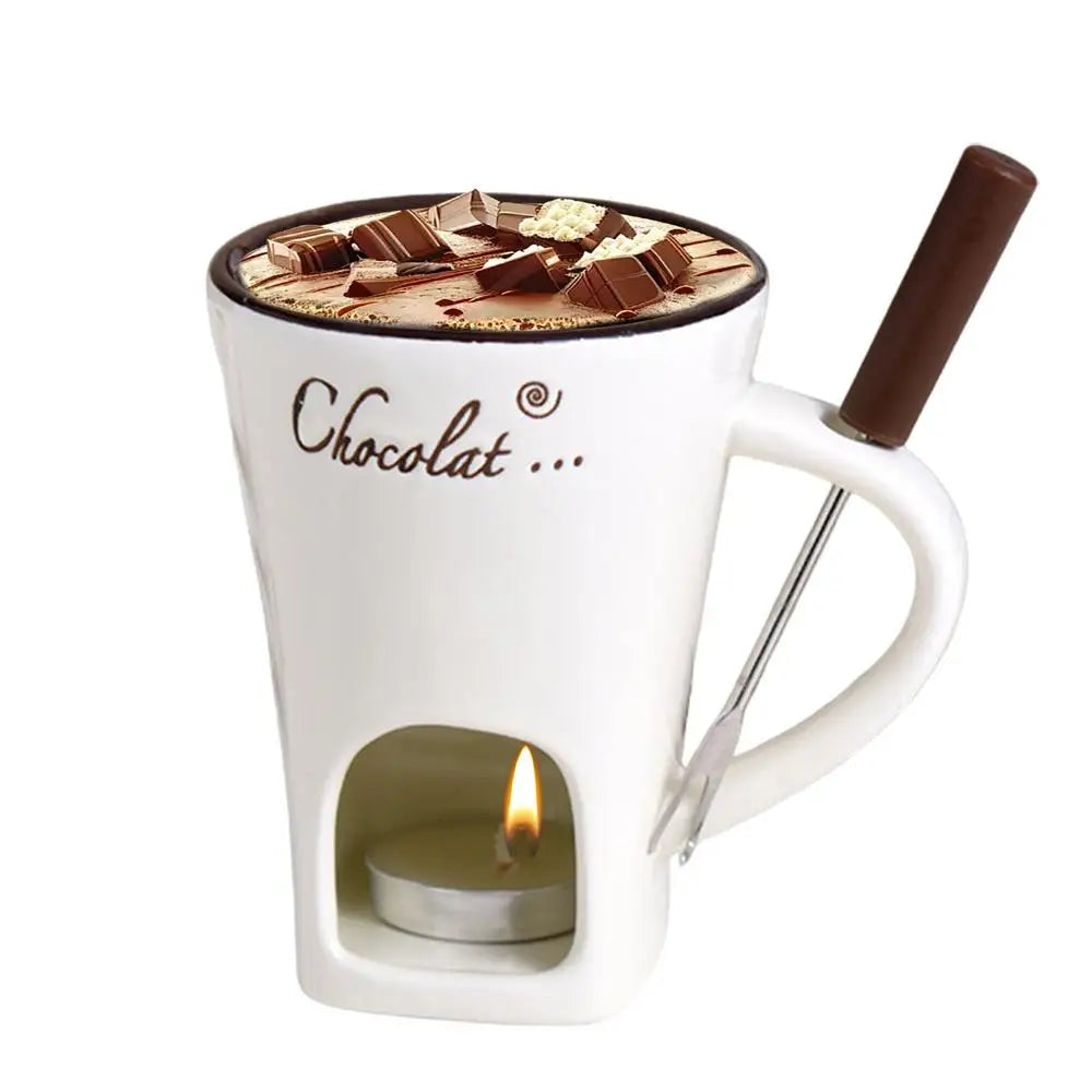 Fondue Mug Melting Cups Tea Light Melting Pot For Candy Chocolate