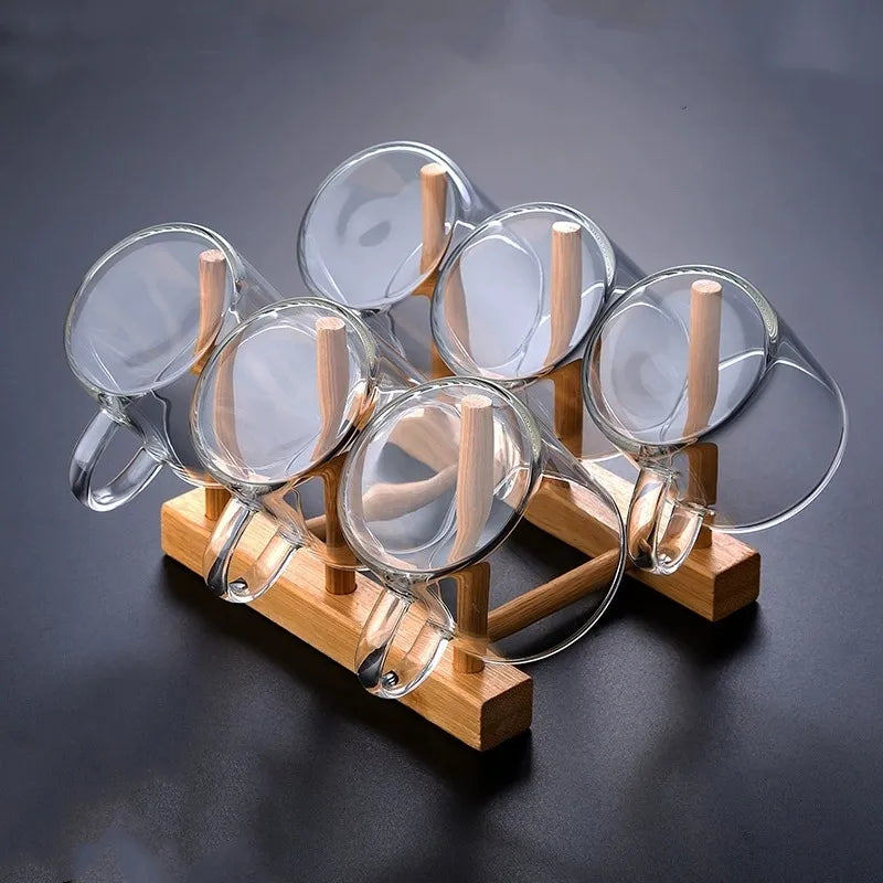 Dalfin™ Thicken Glass Tea Cup With Handle Transparent Heat Resistant