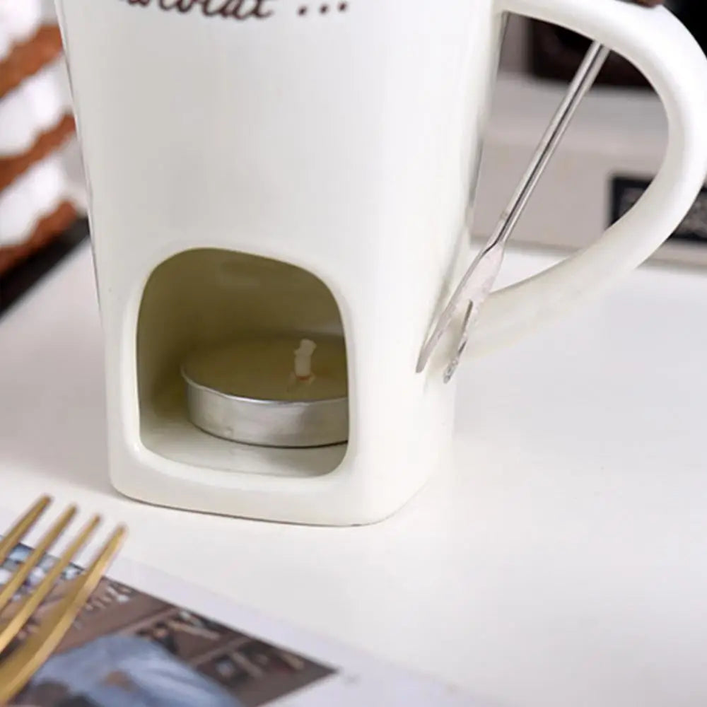 Fondue Mug Melting Cups Tea Light Melting Pot For Candy Chocolate