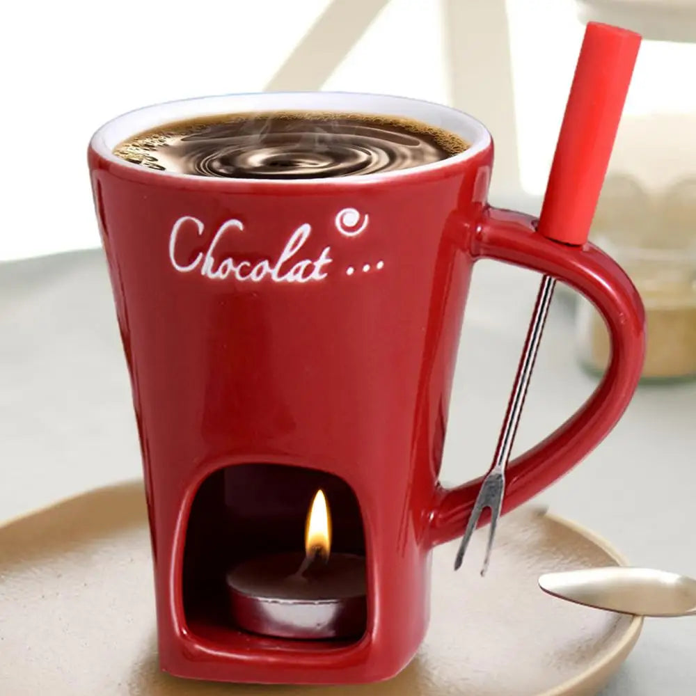 Fondue Mug Melting Cups Tea Light Melting Pot For Candy Chocolate