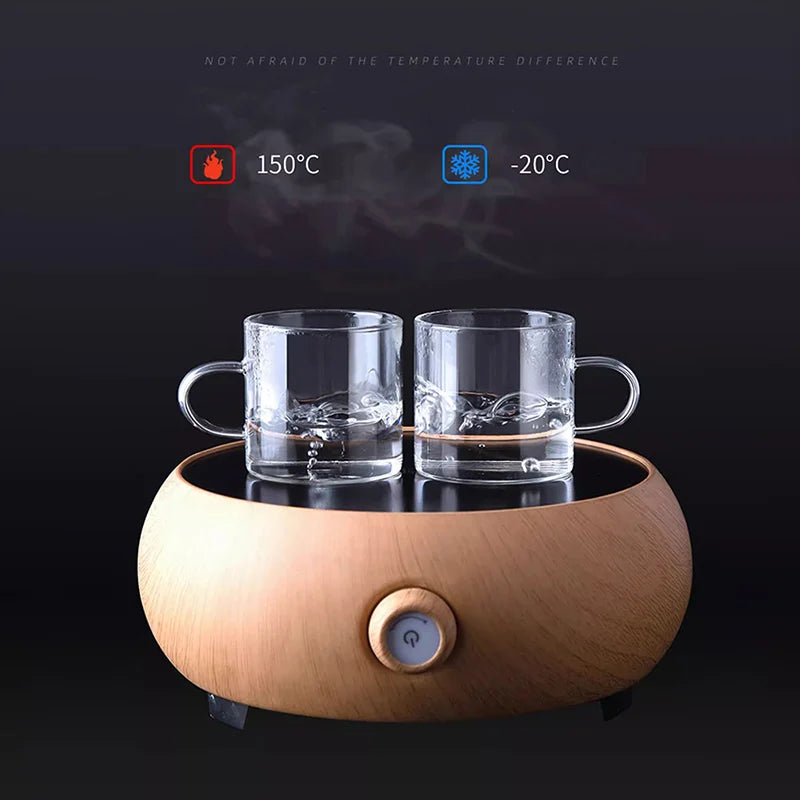 Dalfin™ Thicken Glass Tea Cup With Handle Transparent Heat Resistant