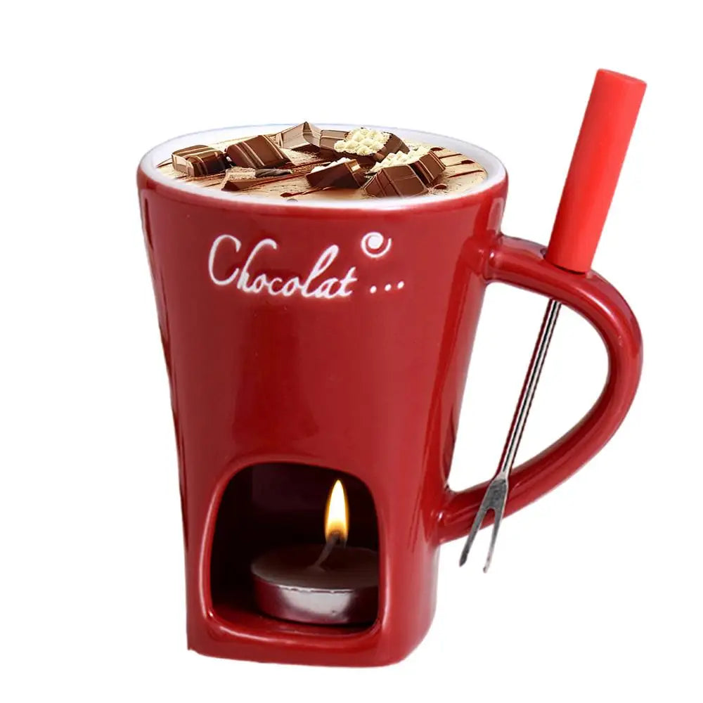 Fondue Mug Melting Cups Tea Light Melting Pot For Candy Chocolate
