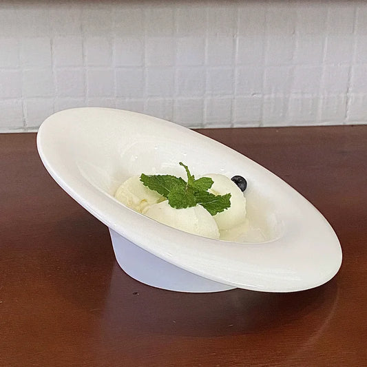 Dalfin™ Irregular Shaped White Ceramic Tableware