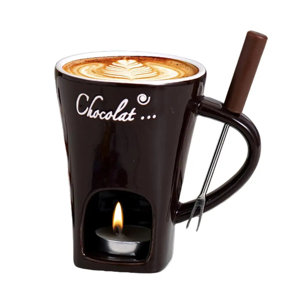 Fondue Mug Melting Cups Tea Light Melting Pot For Candy Chocolate
