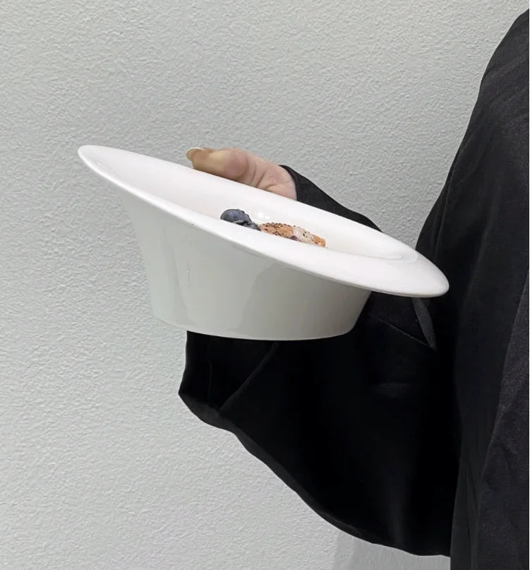 Dalfin™ Irregular Shaped White Ceramic Tableware