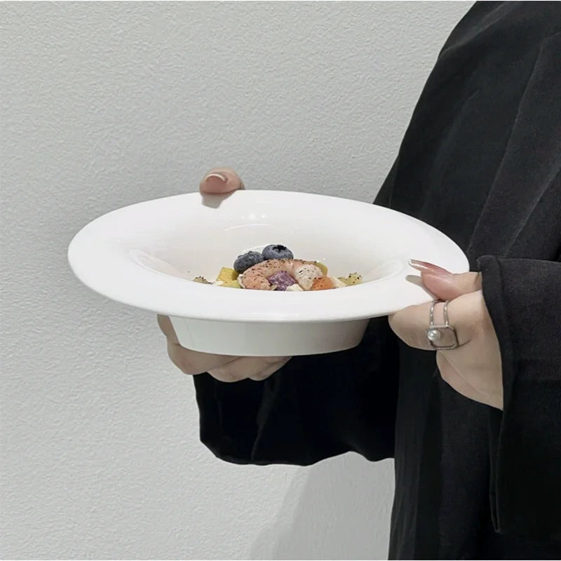 Dalfin™ Irregular Shaped White Ceramic Tableware